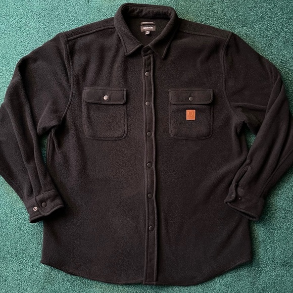 Brixton Bowery, polar fleece shirt snap buttons - Picture 1 of 12